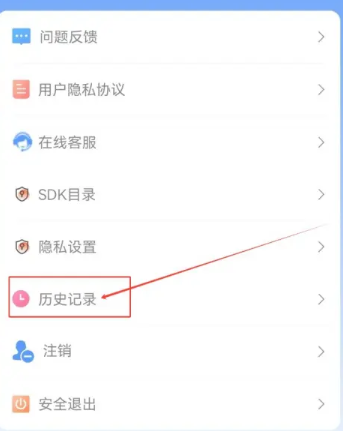 查看历史记录2