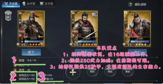 大秦帝国风云录游戏最佳阵容3