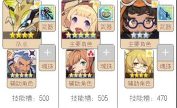 世界弹射物语手游前期阵容推荐