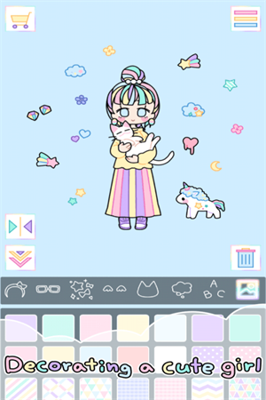 粉彩女孩汉化版全服装解锁游戏特色截图