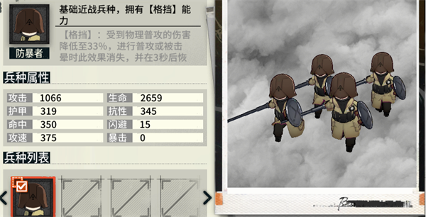 雾境序列手游兵种介绍1